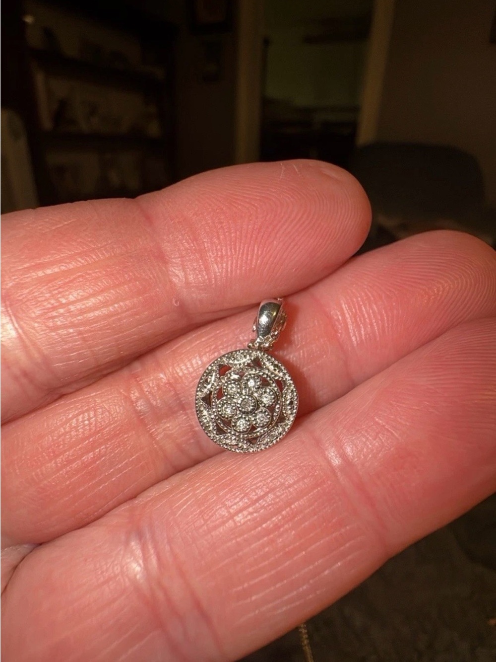 Sterling Silver and cz pendant